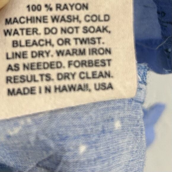 Vintage Jams World Catamaran Hawaiian Button Up Shirt Blue Womens Sz XL Tropical - Picture 5 of 11